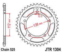 Зірка задня JT JTR1304