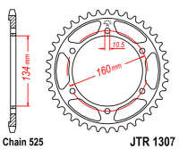 Зірка задня JT JTR1307.41