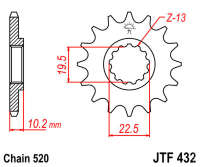 Звезда передняя JT JTF432.15