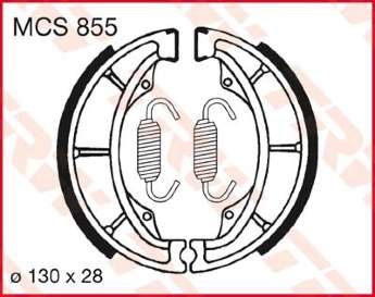 Колодки тормозные LUCAS MCS855