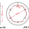 Звезда задняя JT JTR763.40