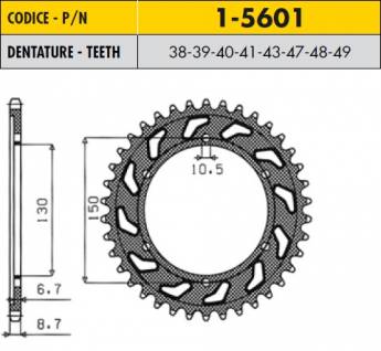 Звезда задняя Sunstar 1-5598-48
