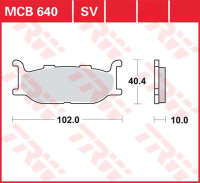 Колодки тормозные LUCAS MCB640SV