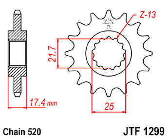 Зірка передня JT JTF1299.14