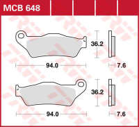 Колодки тормозные LUCAS MCB648SI