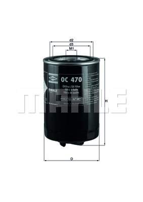 MAHLE OC470 = KNECHT OC470