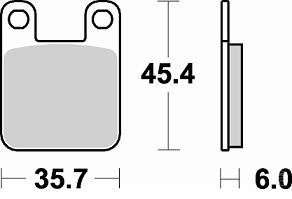 BRAKING Тормозные колодки 621SM1
