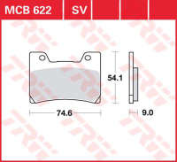 Колодки тормозные LUCAS MCB622SV