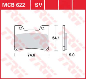Колодки тормозные LUCAS MCB622SV