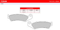 Колодки тормозные FERODO FDB496P