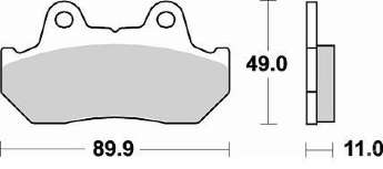 BRAKING Тормозные колодки 654SM1