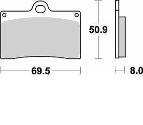 BRAKING Тормозные колодки 688CM55