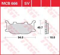 Колодки тормозные LUCAS MCB666