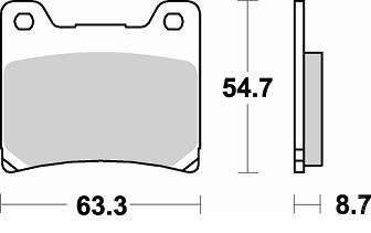 BRAKING Тормозные колодки 661SM1