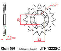 Звезда передняя JT JTF1323.13SC