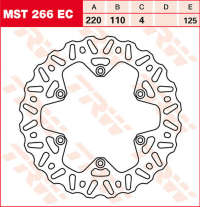 Тормозной диск LUCAS MST266EC