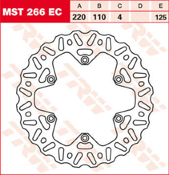 Тормозной диск LUCAS MST266EC
