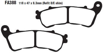 EBC Тормозные колодки SFA388