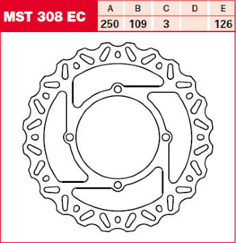 Тормозной диск LUCAS MST308EC