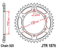 Звезда задняя JT JTR1876.45
