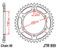 Звезда задняя JT JTR859.38