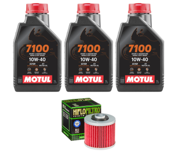 Комплект оливи MOTUL 7100 з фільтром для YAMAHA DRAG STAR 400 