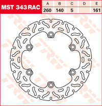 Тормозной диск LUCAS MST343RAC