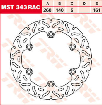 Тормозной диск LUCAS MST343RAC