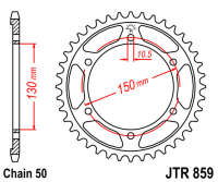 Звезда задняя JT JTR859.48