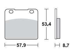 BRAKING Тормозные колодки 680SM1