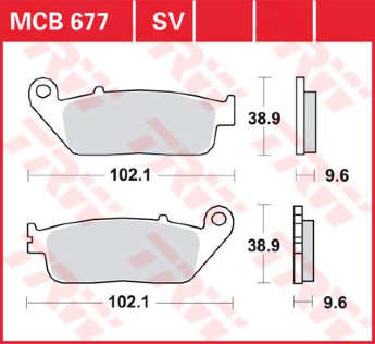 Гальмівні колодки TRW MCB677