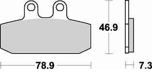 BRAKING Тормозные колодки 684SM1
