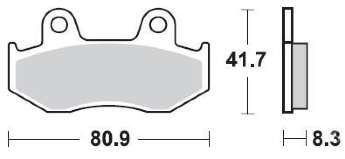 BRAKING Тормозные колодки 887SM1