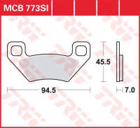 Колодки тормозные LUCAS MCB773SI