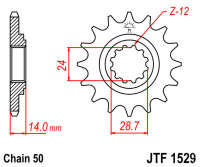 Звезда передняя JT JTF1529.17