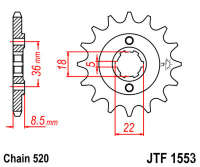 Звезда передняя JT JTF1553.14
