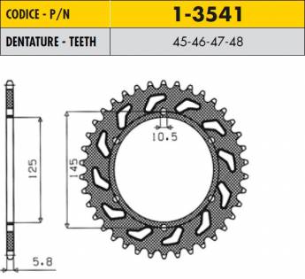 Звезда задняяYamaha XTZ 750 SUPER TENERE 96-97