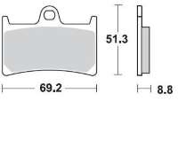 BRAKING Тормозные колодки 786CM66