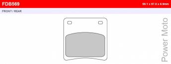 Колодки тормозные Ferodo FDB569P