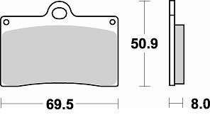 BRAKING Тормозные колодки 688SM1
