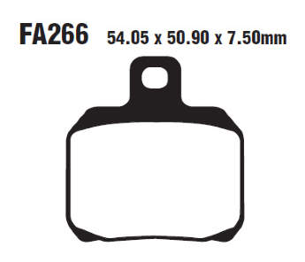 Тормозные колодки EBC FA266V