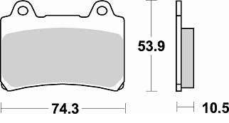 BRAKING Тормозные колодки 692SM1