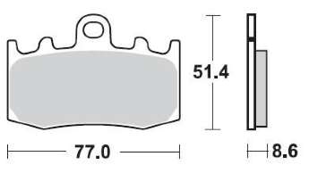 BRAKING Тормозные колодки 892SM1