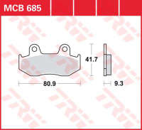 Колодки тормозные LUCAS MCB685