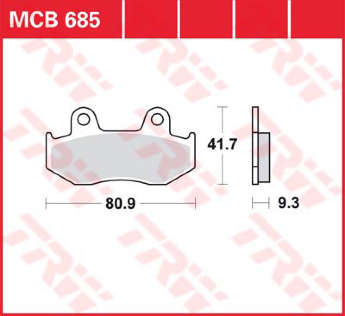 Колодки тормозные LUCAS MCB685