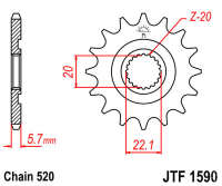 Звезда передняя JT JTF1590.12