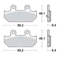 BRAKING Тормозные колодки 896SM1