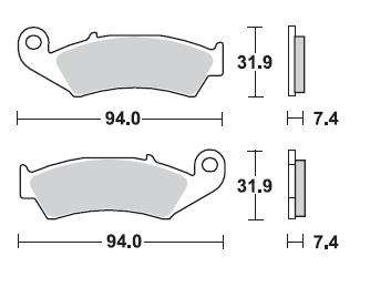 BRAKING Тормозные колодки 700CM44