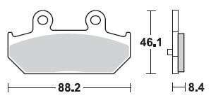 BRAKING Тормозные колодки 896CM33