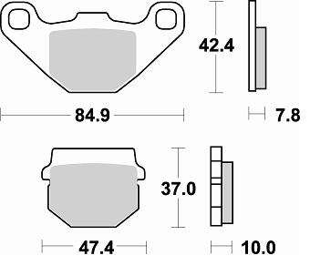 BRAKING Тормозные колодки 702SM1
